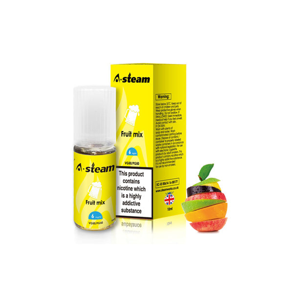 A-Steam Fruit Flavours 3MG 10ML (50VG/50PG)