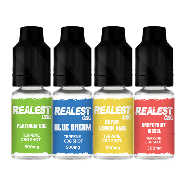 Realest CBD 500mg Terpene Infused CBG Booster Shot 10ml (BUY 1 GET 1 FREE)