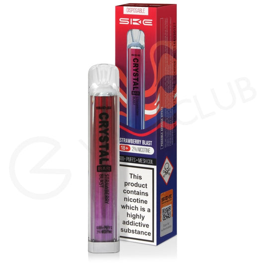 SKE CRYSTAL STRAWBERRY BLAST BAR 600 DISPOSABLE VAPE (Offer)