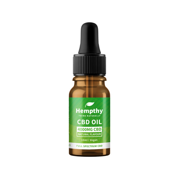 Hempthy 4000mg CBD Oil Full Spectrum Natural - 10ml