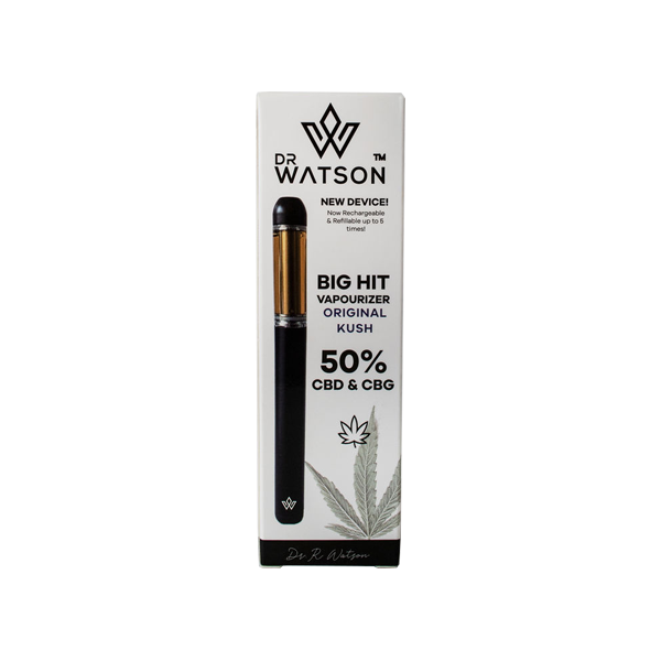 Dr Watson Big Hit 500mg Full Spectrum CBD & CBG Vapourizer Pen